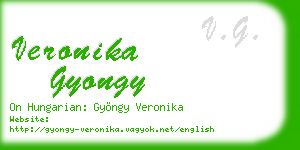 veronika gyongy business card